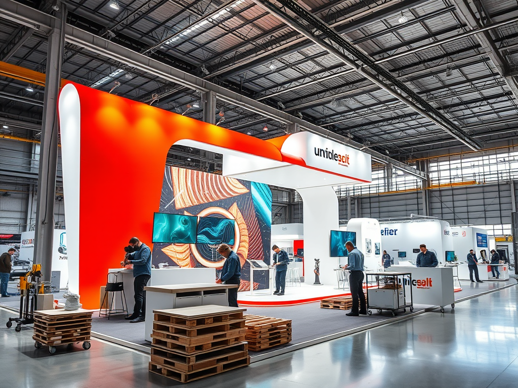 Custom exhibition stand built by a professional stand manufacturing company in the UAE