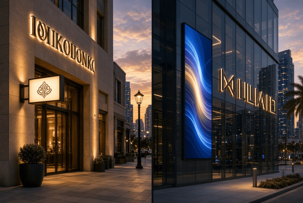 LED vs Traditional Signboards - What UAE Businesses Should Consider Before Choosing